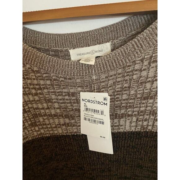 Treasure And Bond Knit Dress Maxi Long Sleeve Size Xl Nwt Retails $83 - Picture 7 of 9